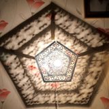 Wall Hanging Pentagonal Light (Silver) - Image 2