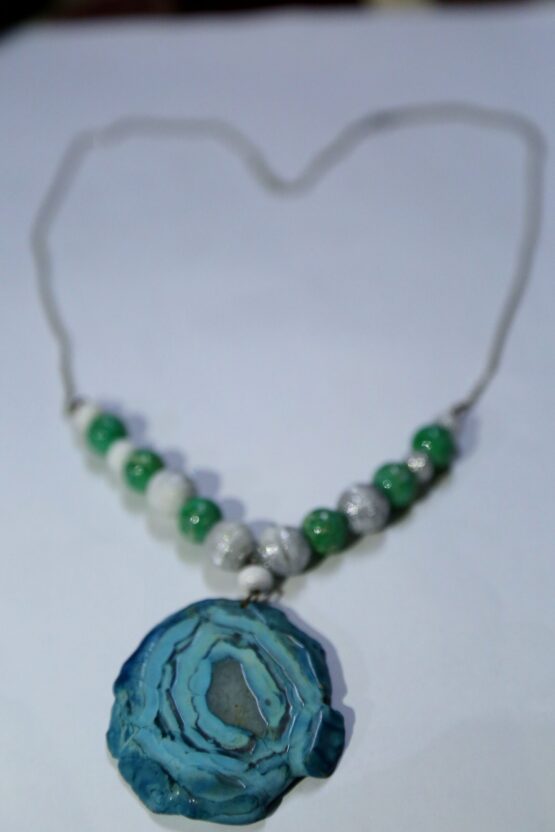 Agate Necklace (Green) - Image 2